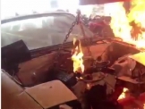  إشتعال النيران في سيارات في منطقتَي حيفا وعسفيا
